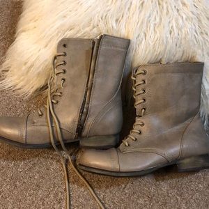 FREE with purchase Faux leather combat boot NWOT